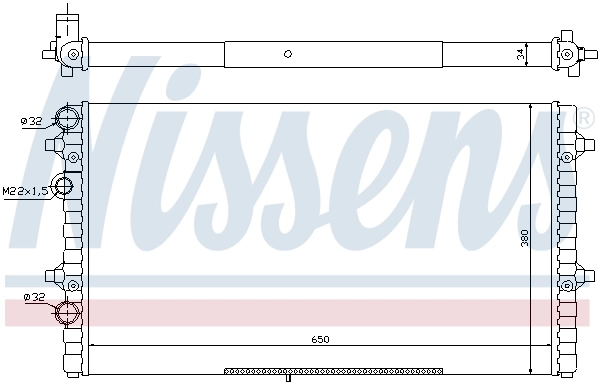 Радиатор 67302 Nissens