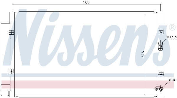 Радиатор охлаждения кондиционера Nissens 940366