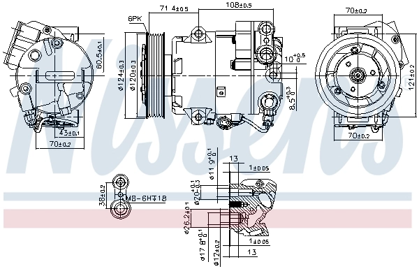 89425 Nissens Компрессор хладагента
