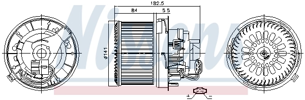 Моторчик печки Nissens 87261