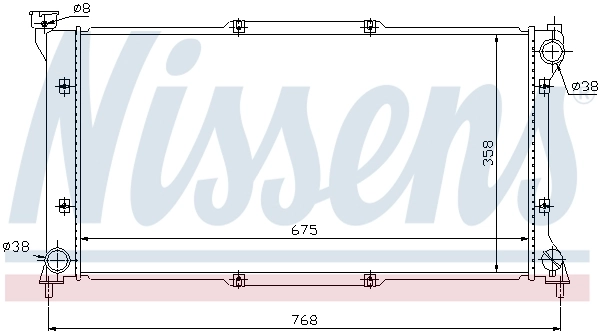 Радиатор 67701 Nissens