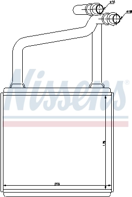 Радиатор отопителя Nissens 72031