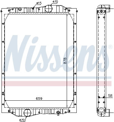 Радиатор охлаждения двигателя Neoplan 032106130 цена, от 556.67 USD