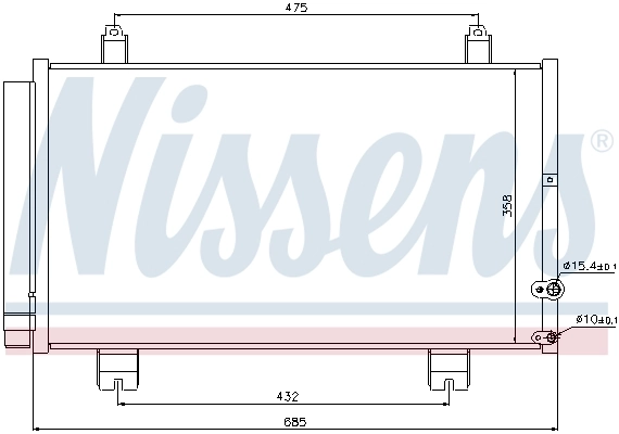 Радиатор охлаждения кондиционера Nissens 940261