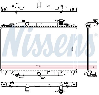 Радиатор 606698 Nissens