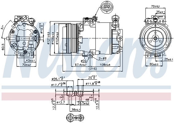 93176877 Peugeot/Citroen Компрессор хладагента
