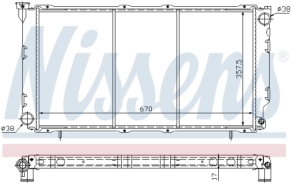 Radiador de esfriamento de motor Subaru Legacy 1 BC