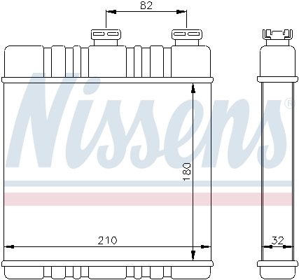 Радиатор отопителя Nissens 72660
