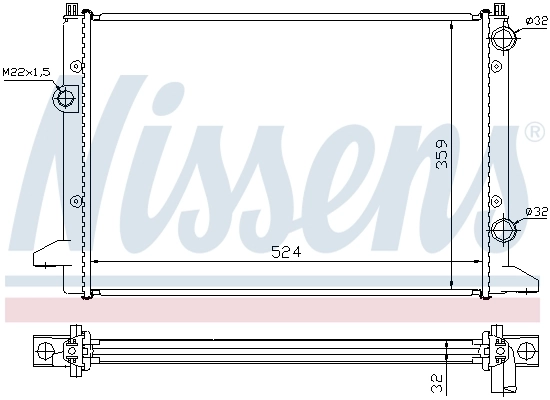 Радиатор 65253 Nissens