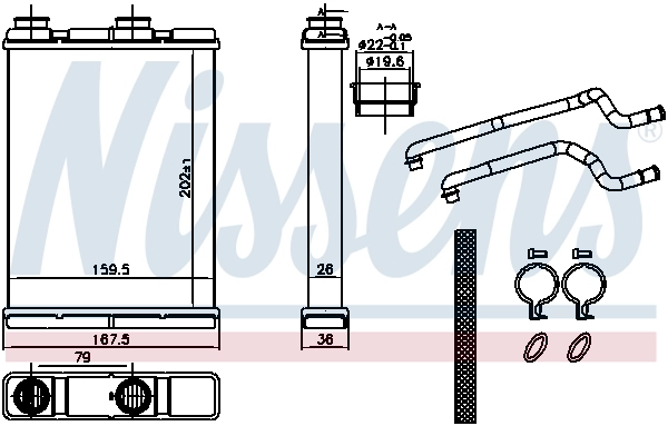  Radiador de forno (de aquecedor) Nissan Qashqai II SUV (J11) (2013 - 2021) II