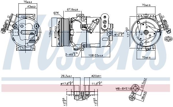 Насос кондиционера Nissens 89356