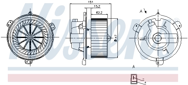 Compre Motor de ventilador de forno (de aquecedor de salão) Fiat Punto 1