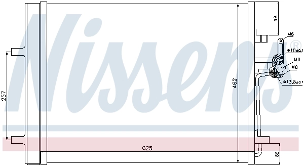 Конденсатор кондиционера Nissens 940044 цена, от 113.93 USD