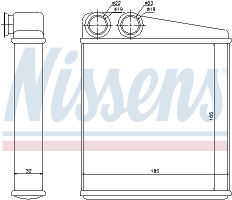 Радиатор отопителя Nissens 72206