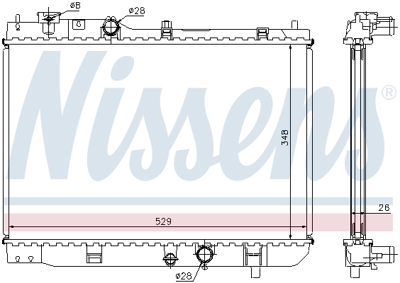 Радиатор охлаждения Nissens 62431A