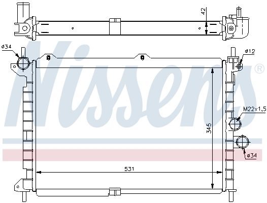 Радиатор 63089 Nissens