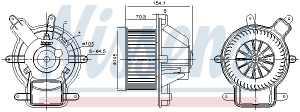 Моторчик печки Nissens 87464
