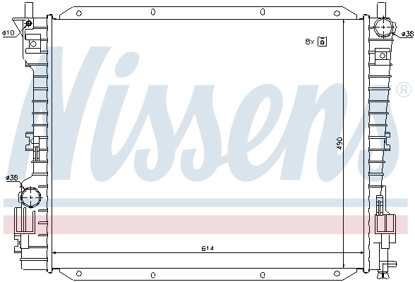 Радиатор охлаждения Nissens 69222
