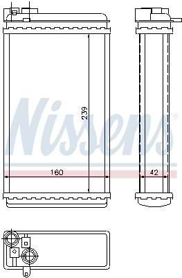 Радиатор отопителя Nissens 726461