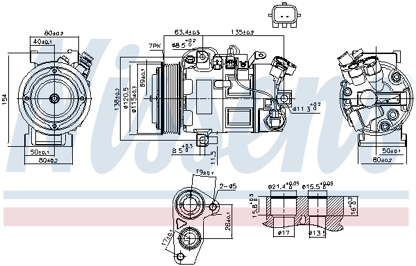 Насос кондиционера Nissens 890802