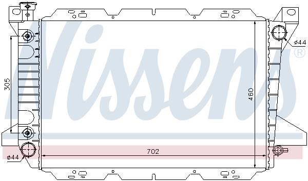 Радиатор охлаждения Nissens 620981