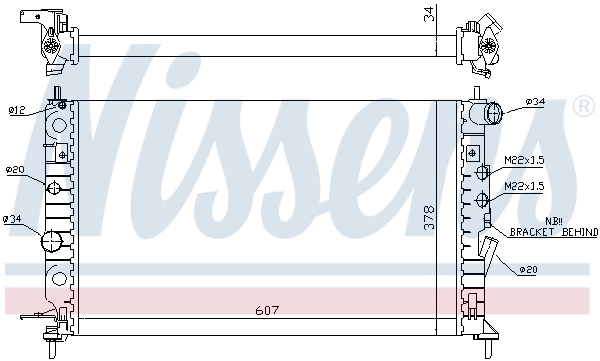 Радиатор 63013A Nissens