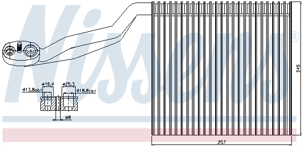 Испаритель кондиционера 92294 Nissens