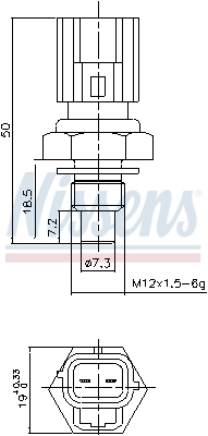 Датчик ТНВД Nissens 207043