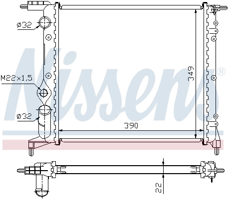 Радиатор 639271 Nissens