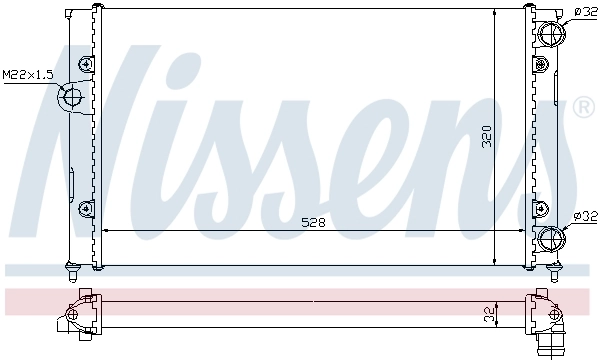 Радиатор 651941 Nissens