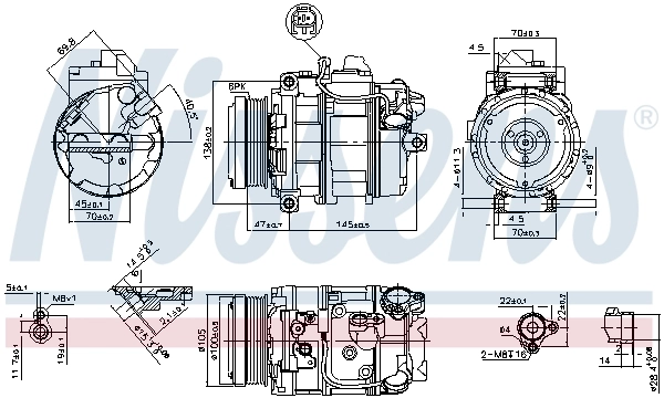 Насос кондиционера Nissens 89212