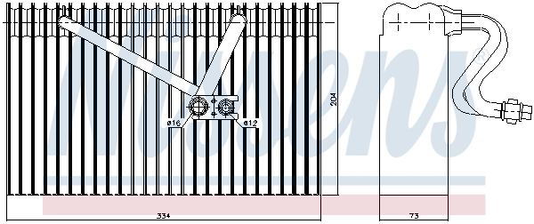 Испаритель кондиционера 92168 Nissens