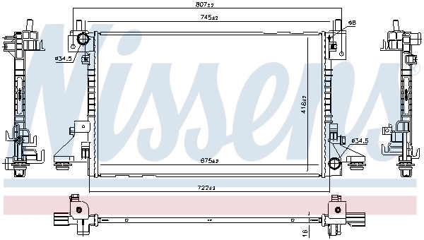 Радиатор охлаждения GPD 13271C