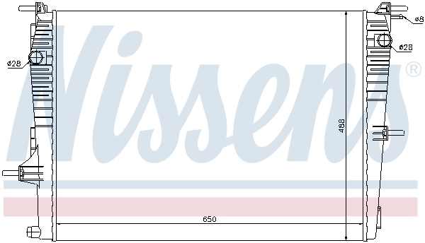 Радиатор 637606 Nissens