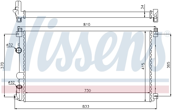 Радиатор 63819 Nissens