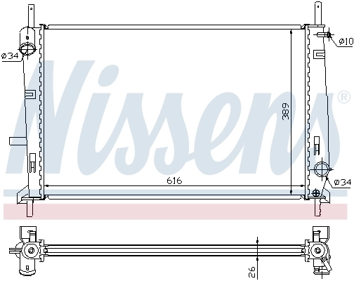Радиатор 62056A Nissens