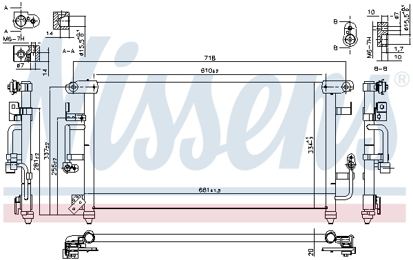 Конденсатор кондиционера Nissens 94184 цена, от 104.31 USD