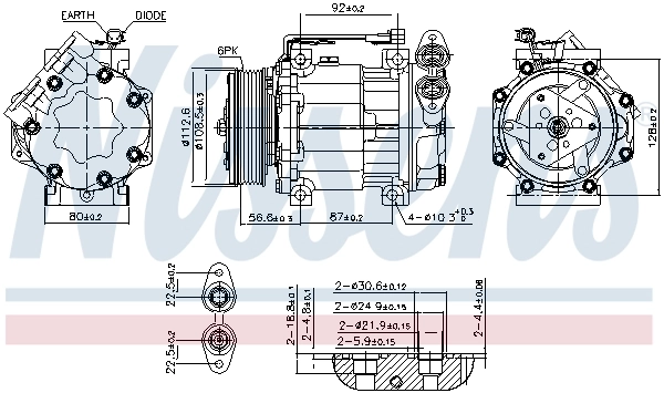 Насос кондиционера Nissens 890584
