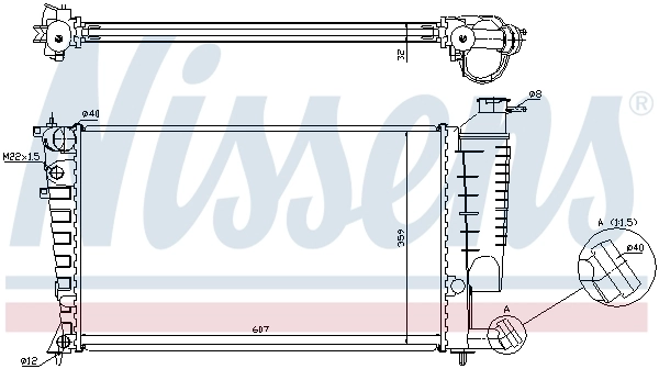 Радиатор охлаждения Nissens 63512A