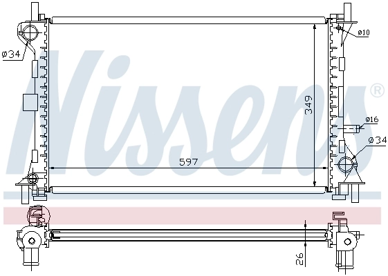 Радиатор 62073A Nissens