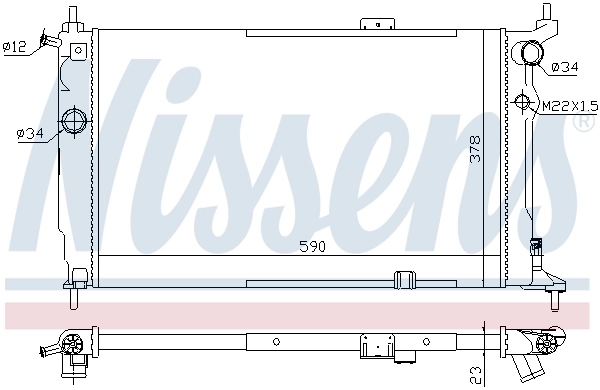 Радиатор 63252A Nissens