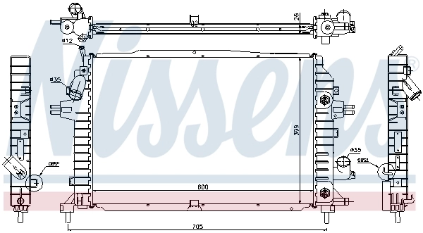 Радиатор 63115A Nissens