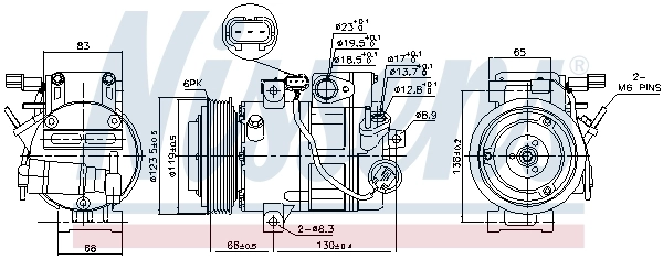Насос кондиционера Nissens 890687