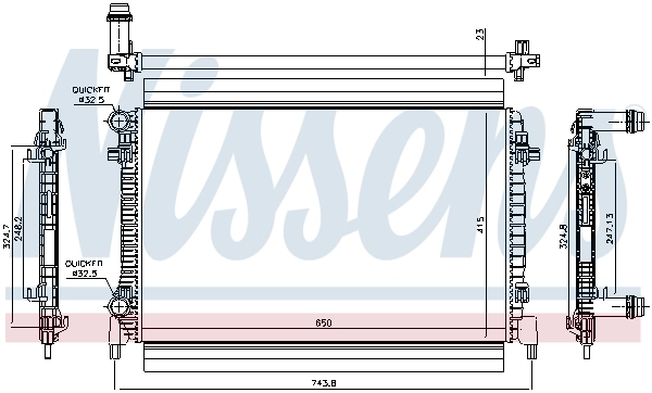 Радиатор 65327 Nissens