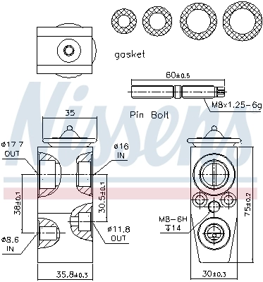 Клапан TRV, кондиционера Nissens 999285