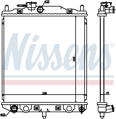 Радиатор 61762 Nissens