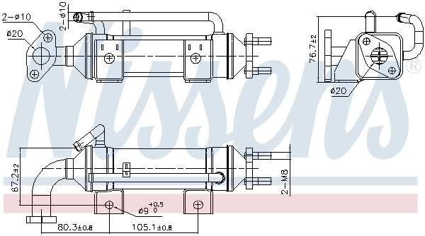 Радиатор системы EGR 274126 Maxgear