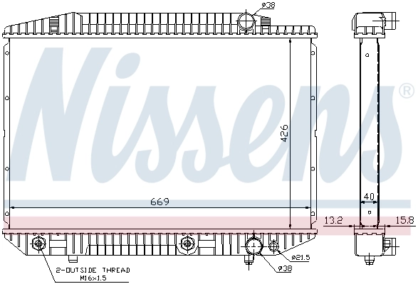 Радиатор 62727A Nissens