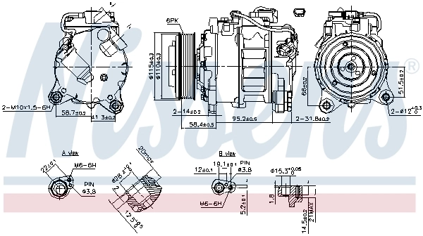 Насос кондиционера Nissens 890622