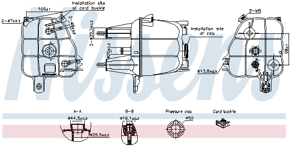 Tanque de expansão do sistema de esfriamento Citroen Jumper 250